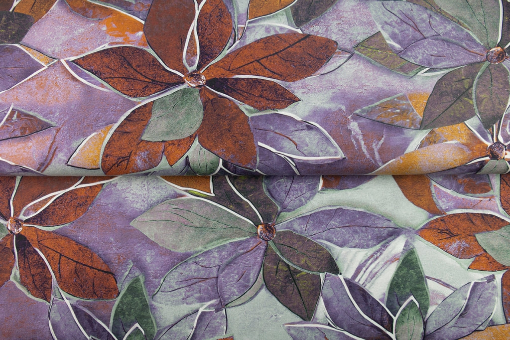 Stenzo tricot digitaal Bloemen lila