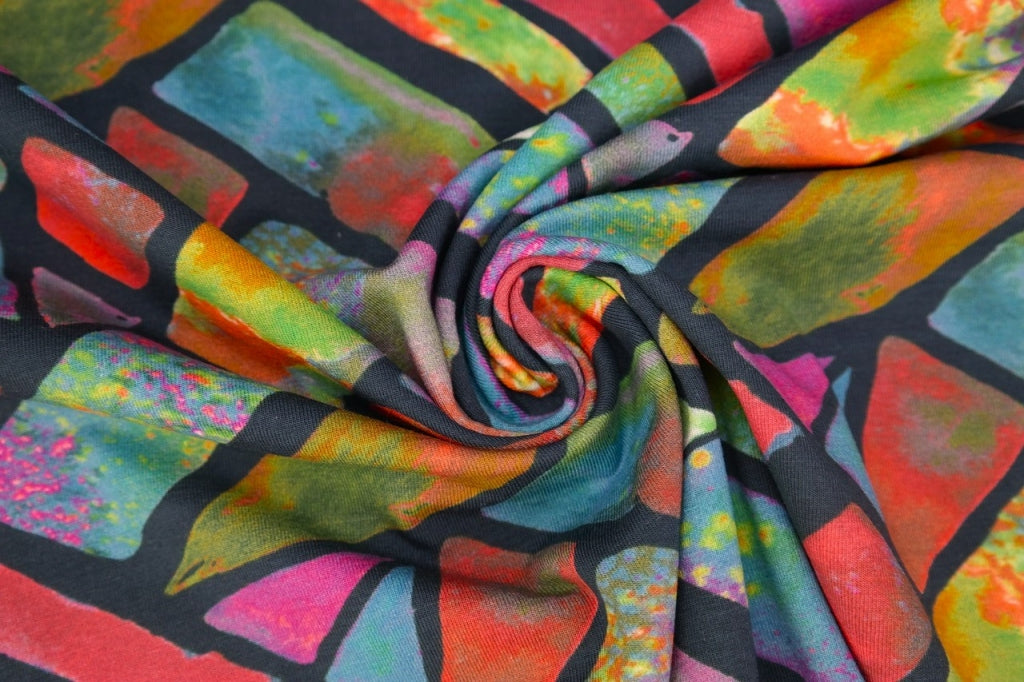 Stenzo tricot digitaal Flow multicolor