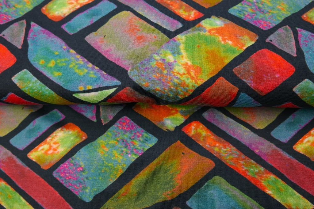 Stenzo tricot digitaal Flow multicolor