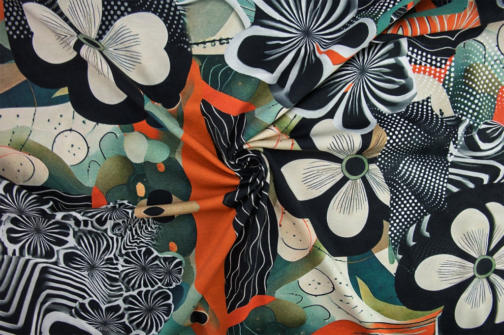 Stenzo Jersey Digital Florals Orange