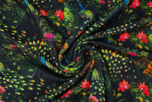 Stenzo tricot digitaal Peacock zwart