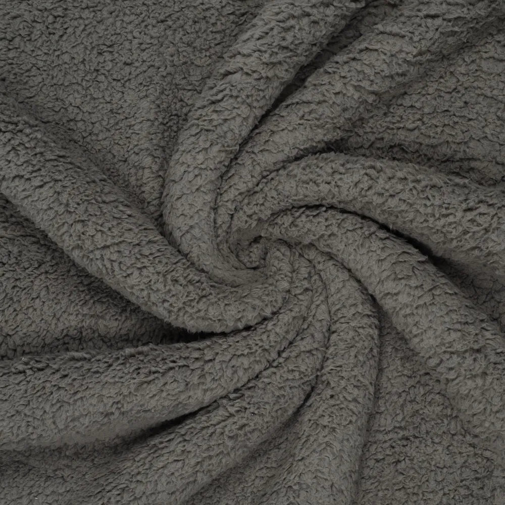 Teddy stof Grijs