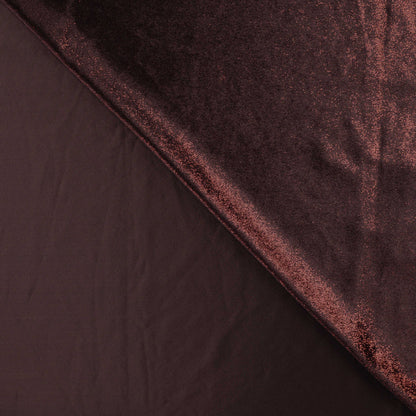 Fluweel foil bedrukt Zwart/rood