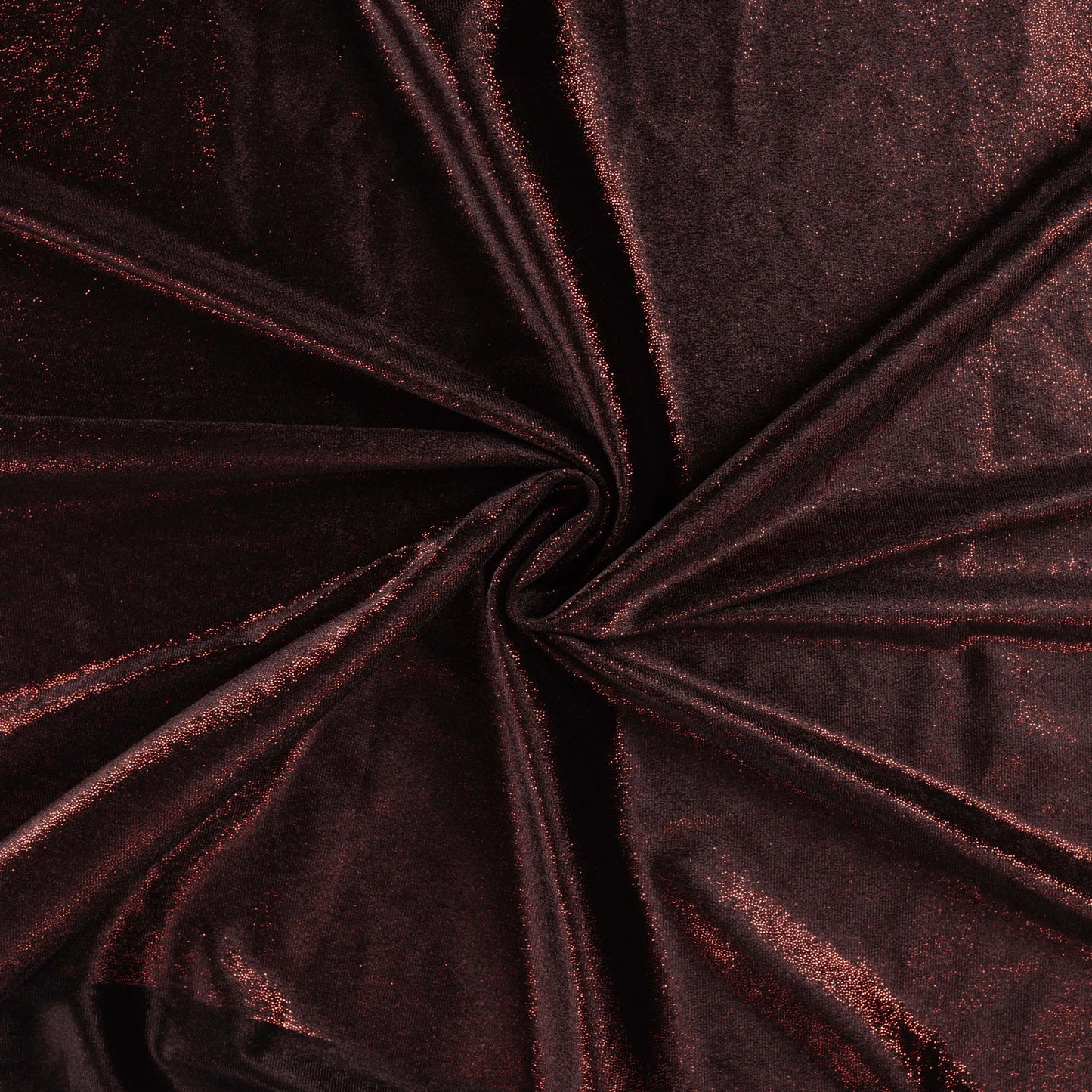 Fluweel foil bedrukt Zwart/rood