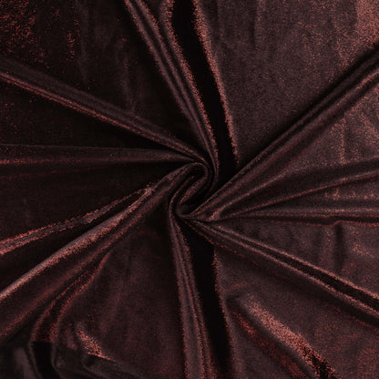 Fluweel foil bedrukt Zwart/rood