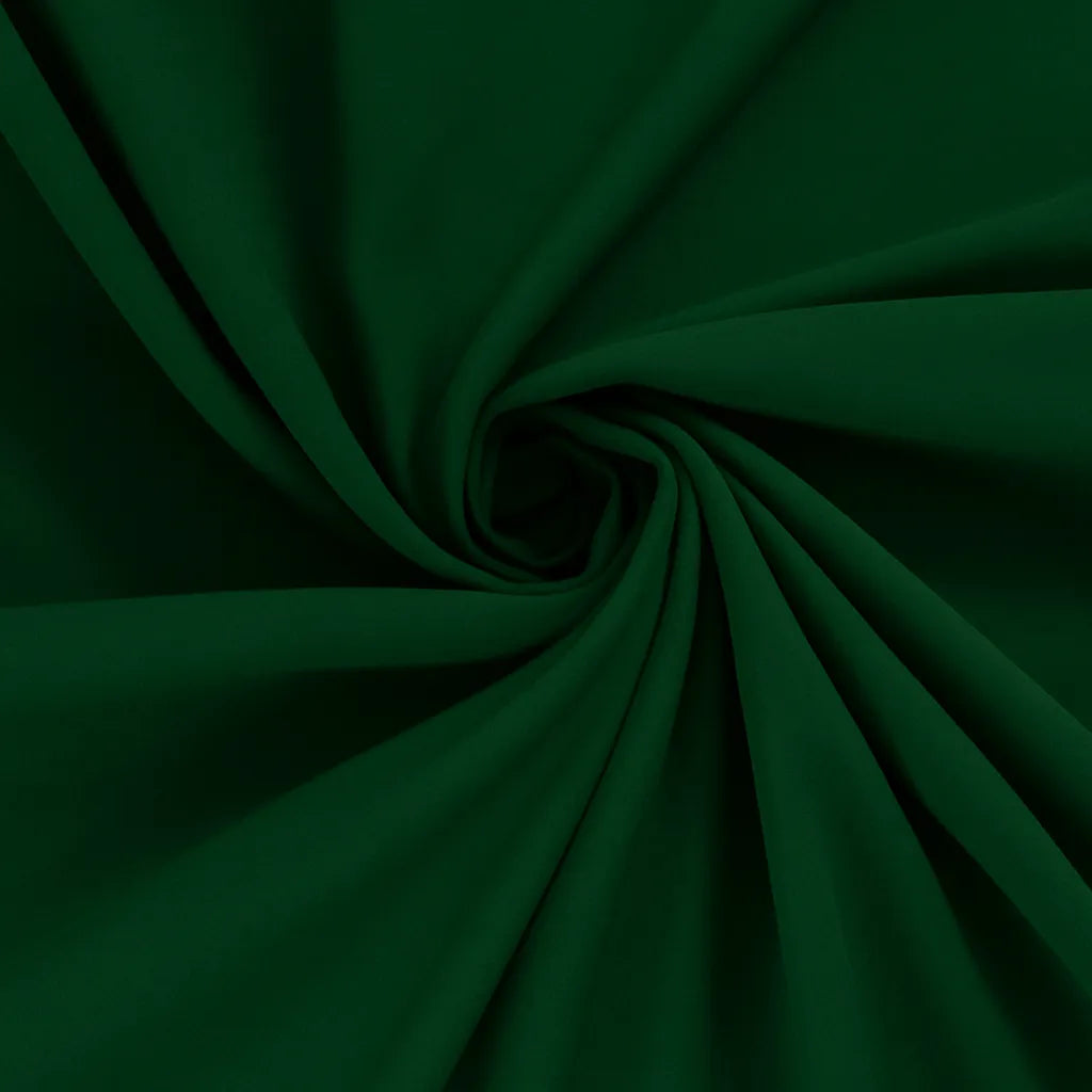 100% Viscose poplin Donkergroen