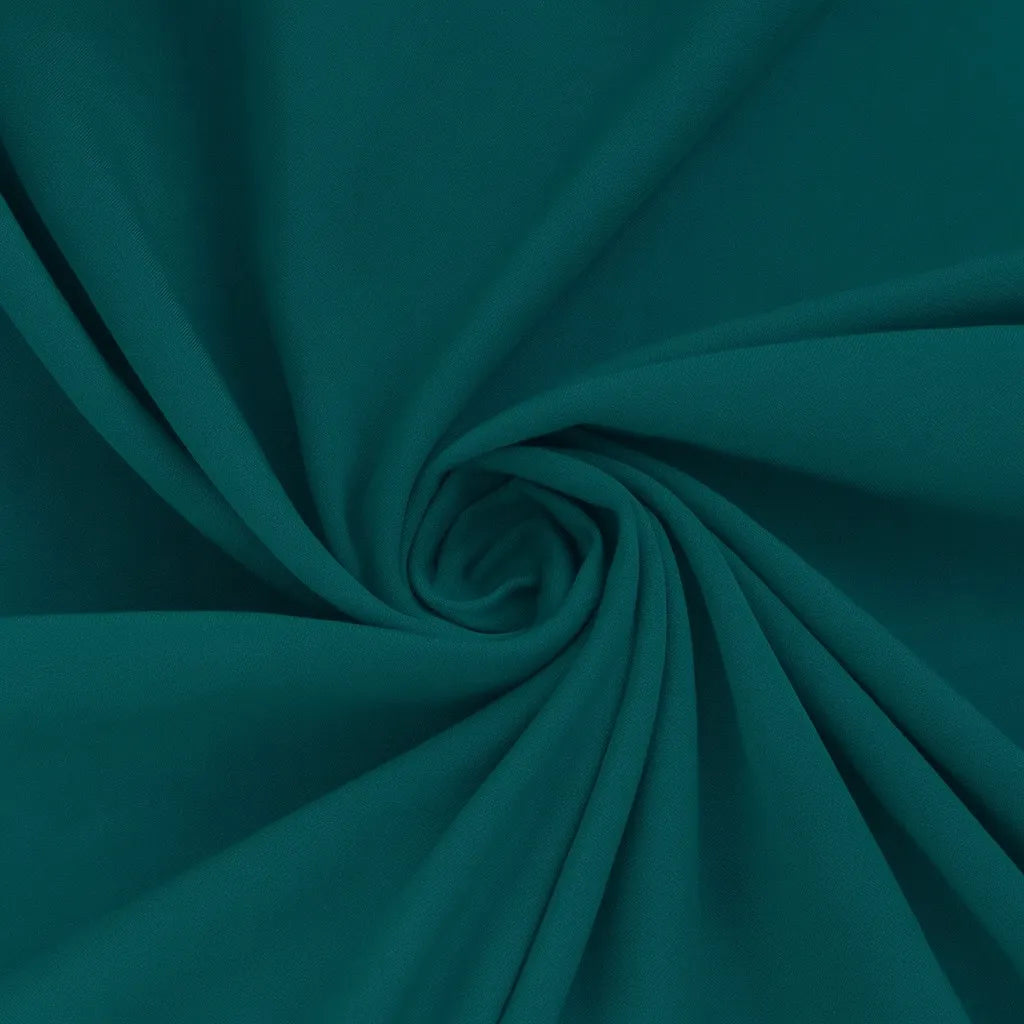 100% Viscose poplin Petrol