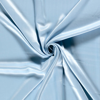 Viscose satijn Babyblauw