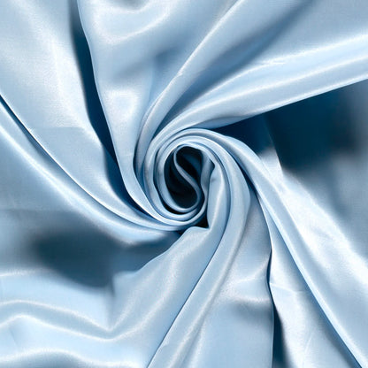 Viscose satijn Babyblauw