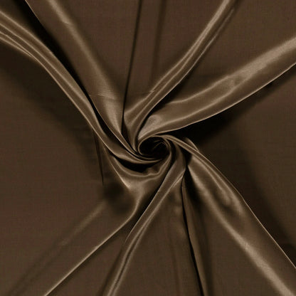 Viscose satijn Bruin