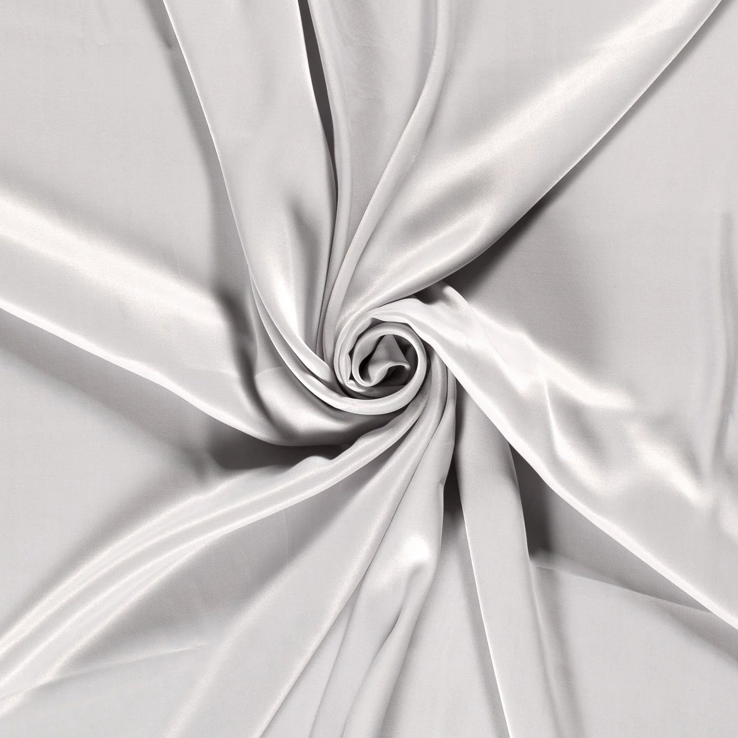 Viscose satijn Lichtgrijs