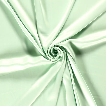 Viscose satijn Mintgroen