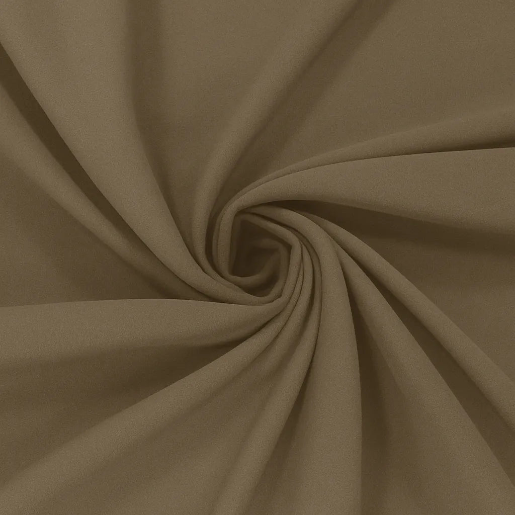 100% Viscose poplin Taupe