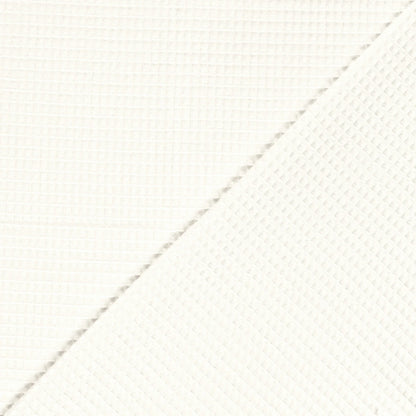 Wafelstof katoen Ecru