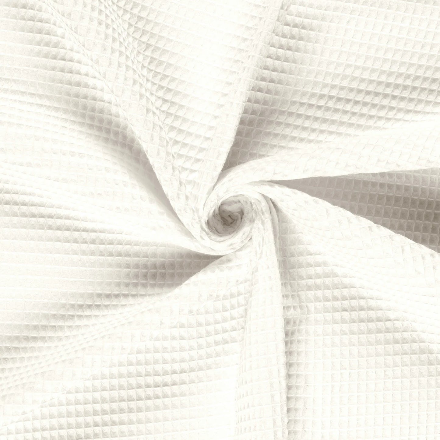 Wafelstof katoen Ecru