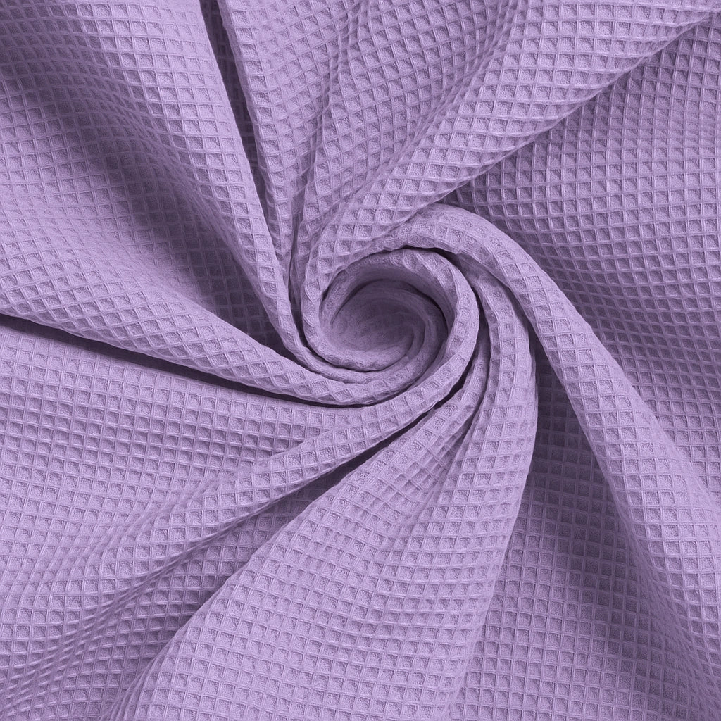 Wafelstof katoen Lila