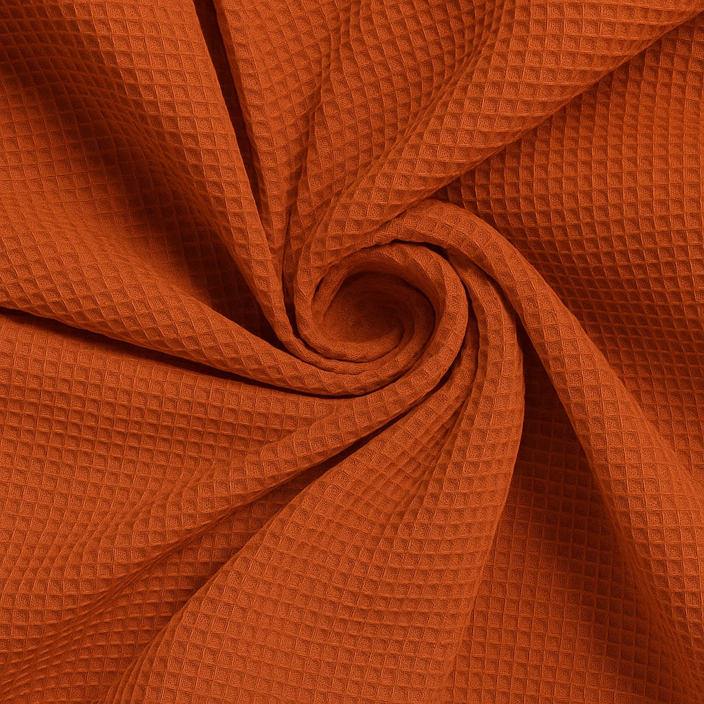 Wafelstof katoen Roest