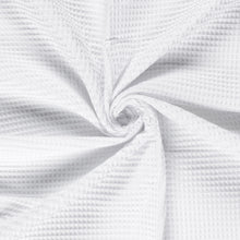 Wafelstof katoen Wit