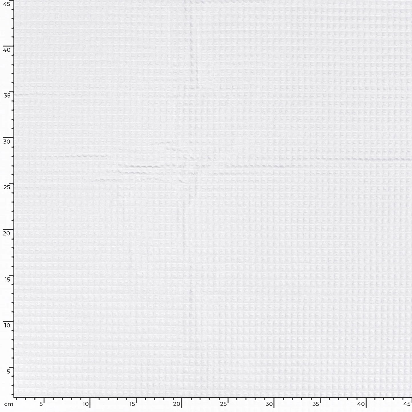 Wafelstof katoen Wit