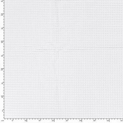 Wafelstof katoen Wit