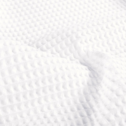 Wafelstof katoen Wit