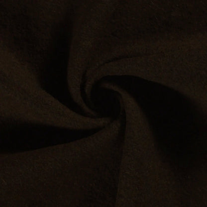 100% Wol gekookt Donkerbruin