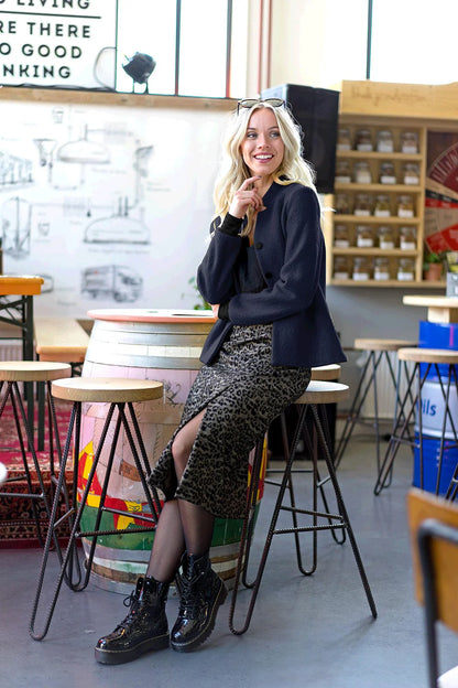 100% Wol gekookt Donkerblauw