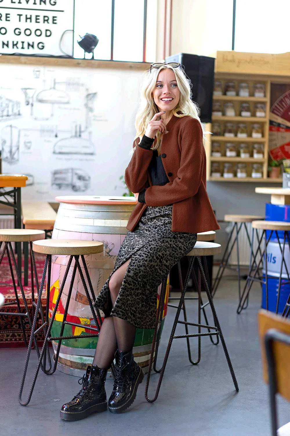 100% Wol gekookt Roest